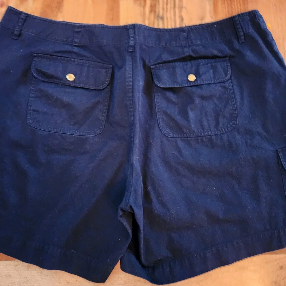 Chaps Never Worn Navy Blue Shorts.  Size 24W.  Has 46 inch waist.